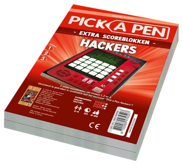 Pick a Pen Hackers Scorebloks (2 stuks) - 999 games Dobbelspel - Afbeelding 1