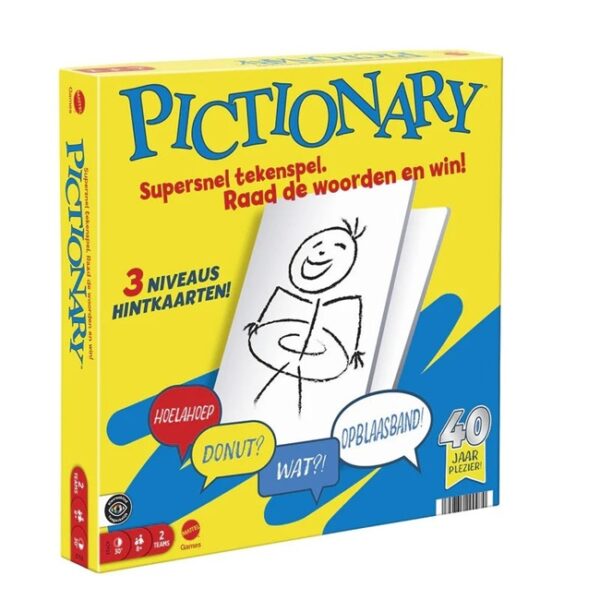 Pictionary Refresh (NL) - Mattel Partyspel - Afbeelding 1