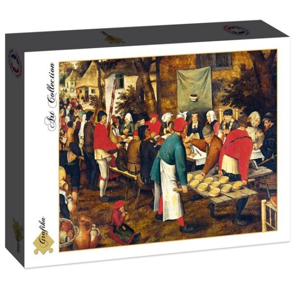 Pieter Brueghel - Boerenbruiloft, 1630 (2000) - Grafika  Legpuzzel - Afbeelding 1