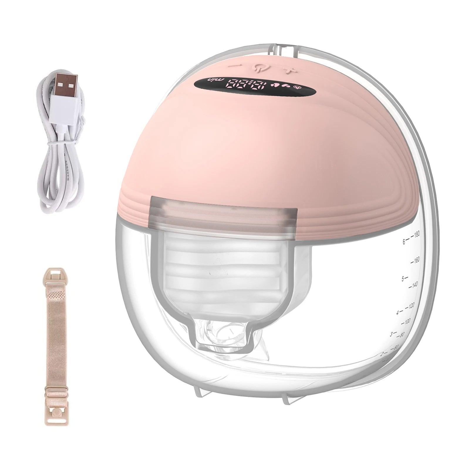 pink_1pc MammaEase– Stil&Veilig– Handsfree Borstkolf Enkel | Educatief Speelgoed - Afbeelding 1