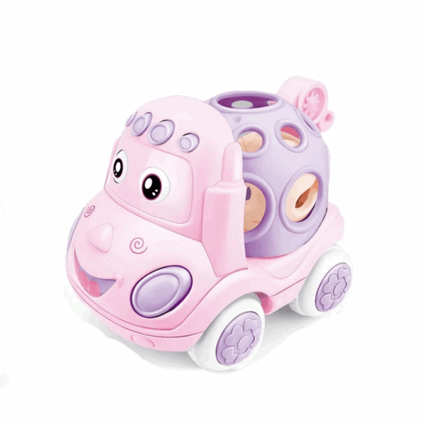 Wobble Wheels™ - Vroem, Rammel&Roll - Speelgoedauto Roze | Educatief Speelgoed - Afbeelding 1
