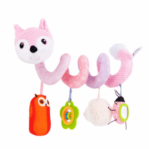 Baby Spiral Toy™ - Autostoel&Kinderwagen Speelgoed Roze Vos | Educatief Speelgoed