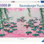 Pink Water Lilies (4000) - Ravensburger  Legpuzzel