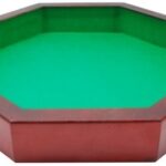 Pitjesbak Bruin MDF (incl. 6 witte dobbelstenen) - Hot Games Volksspel