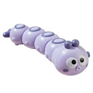 Crawling Caterpillar™ - Wiebelen met de Rupsmobiel - Opwindbare Rups Paars | Educatief Speelgoed