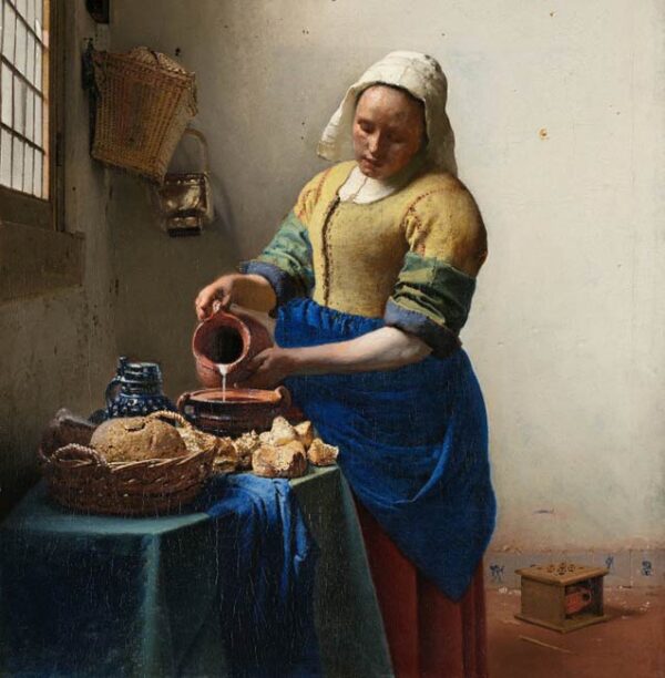 Johannes Vermeer - Het Melkmeisje (1000) - Grafika  Legpuzzel - Afbeelding 1