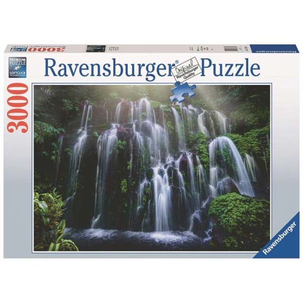 Waterval op Bali (3000) - Ravensburger  Legpuzzel - Afbeelding 1