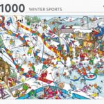 Wintersport (1000) - Rebo  Legpuzzel