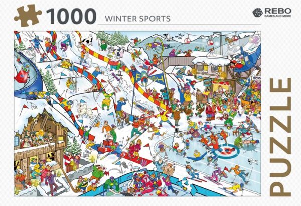 Wintersport (1000) - Rebo  Legpuzzel - Afbeelding 1