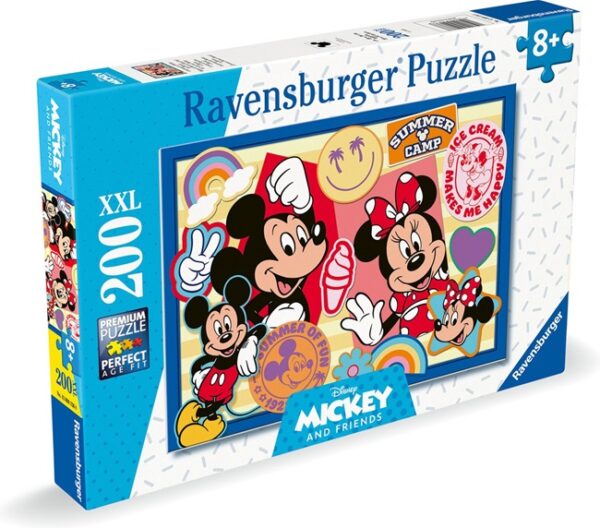Onderweg met Mickey en Minnie (200) - Ravensburger  Legpuzzel - Afbeelding 1