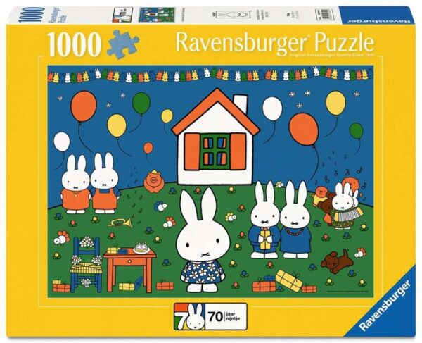 Nijntje viert haar 70e verjaardag (1000) - Ravensburger  Legpuzzel - Afbeelding 1