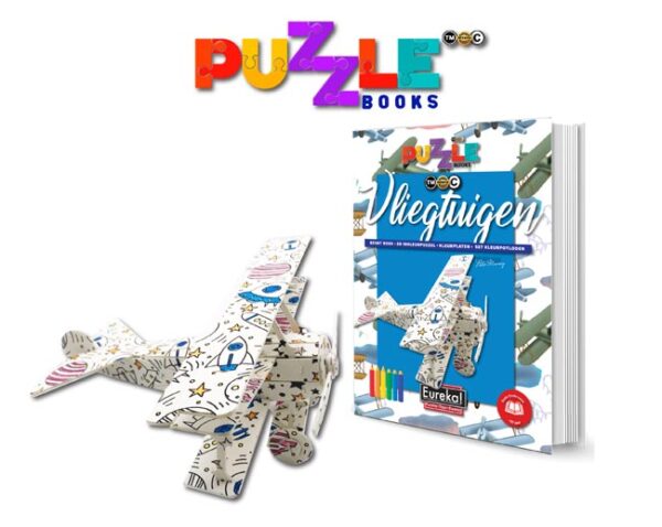 Puzzelboek Vliegtuigen - Eureka - Afbeelding 1