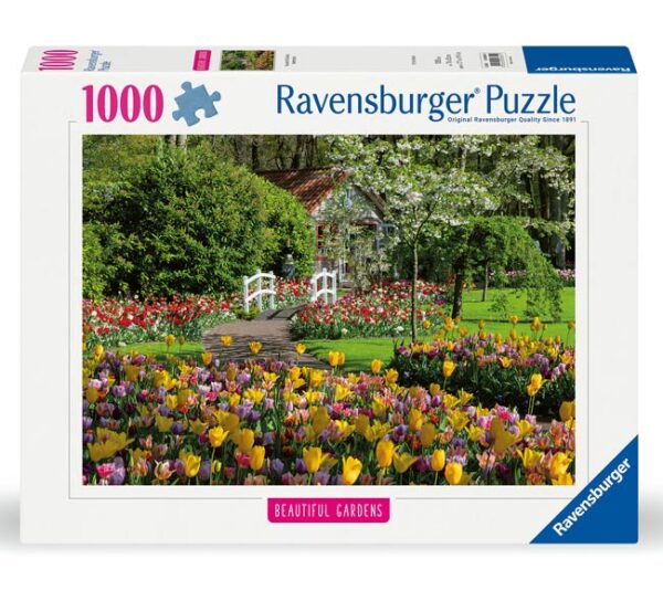Beautiful Gardens: Keukenhof Gardens, Netherlands (1000) - Ravensburger  Legpuzzel - Afbeelding 1