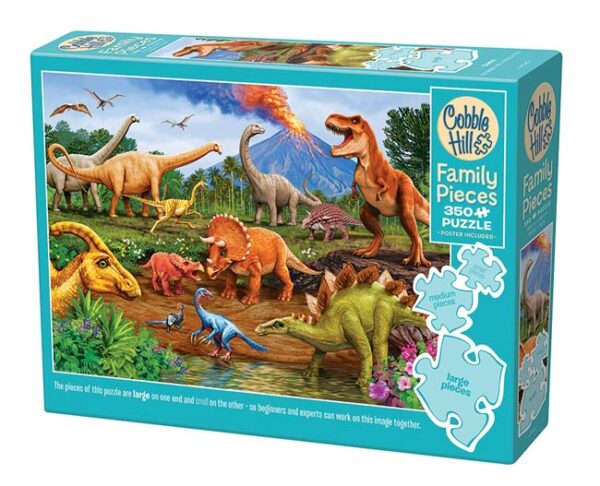 Dinos (350) - familiepuzzel - Cobble Hill  Legpuzzel - Afbeelding 1