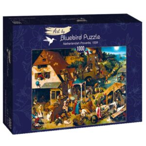 Pieter Brueghel - Vlaamse Spreekwoorden, 1559 (1000) - Bluebird Puzzle  Legpuzzel