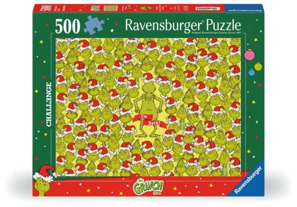 Merry Grinchmas Challenge (500) - Ravensburger  Legpuzzel - Afbeelding 1
