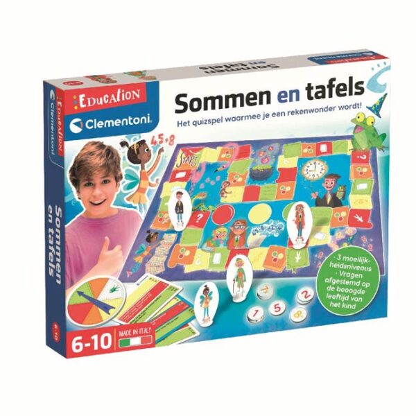 Quizspel Sommen en Tafels - Clementoni Educatief - Afbeelding 1