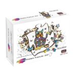 Houten puzzel Kat (99) - Rainbow Wooden Puzzles  Legpuzzel
