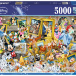 Mickey als kunstenaar (5000) - Ravensburger  Legpuzzel