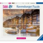 Scandinavian Places: Sunset in Copenhagen (500) - Ravensburger  Legpuzzel