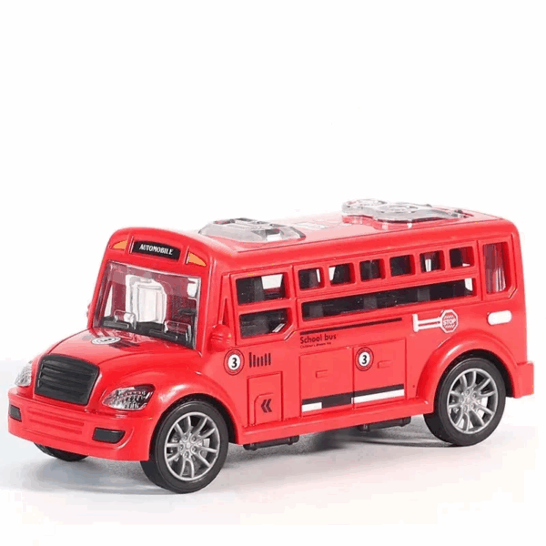 Schoolbus™ - Rijd mee naar avontuur - Speelgoedbus Rood | Educatief Speelgoed - Afbeelding 1