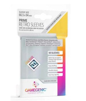 Retro Sleeves PRIME (66,5x94mm) clear (50) - Gamegenic