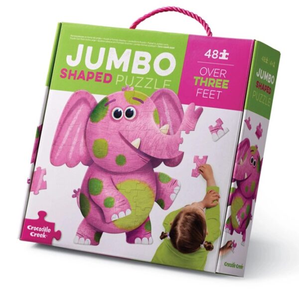 Reuze puzzel Olifant (48) - Crocodile Creek  Legpuzzel|Legpuzzel - grote stukken - Afbeelding 1