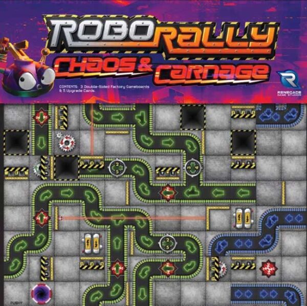 Roborally Chaos & Carnage expansion - Renegade Game Studios Bordspel - Afbeelding 1