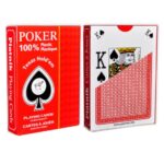 Poker Speelkaarten 100% plastiek - rode achterkant - Piatnik Kaartspel