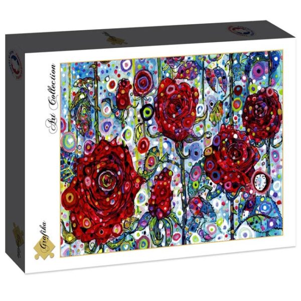 Sally Rich - Roses (1500) - Grafika  Legpuzzel - Afbeelding 1