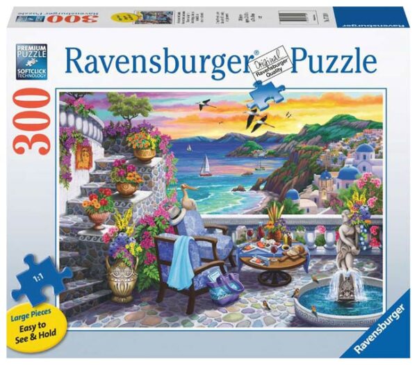 Santorini Sunset (300) - Ravensburger  Legpuzzel|Legpuzzel - grote stukken - Afbeelding 1