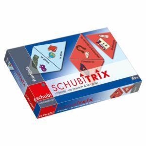Schubitrix français: l' école - la maison & le corps - Schubi Taalspel|Legspel|Educatief