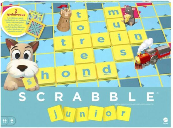 Scrabble Junior - Mattel Bordspel|Taalspel - Afbeelding 1