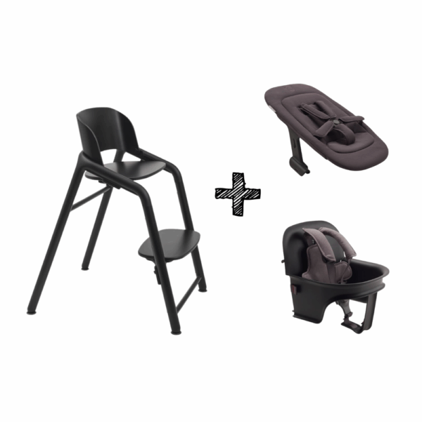 Set | Kinderstoel Bugaboo Giraffe Black + Babyset&Newbornset - Afbeelding 1