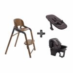 Set | Kinderstoel Bugaboo Giraffe Warm Wood/Grey + Babyset&Newbornset