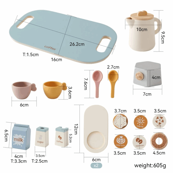 Woods™ - Kleine Theefeestjes - Speelgoed Thee Set Volledige Set | Educatief Speelgoed - Afbeelding 1