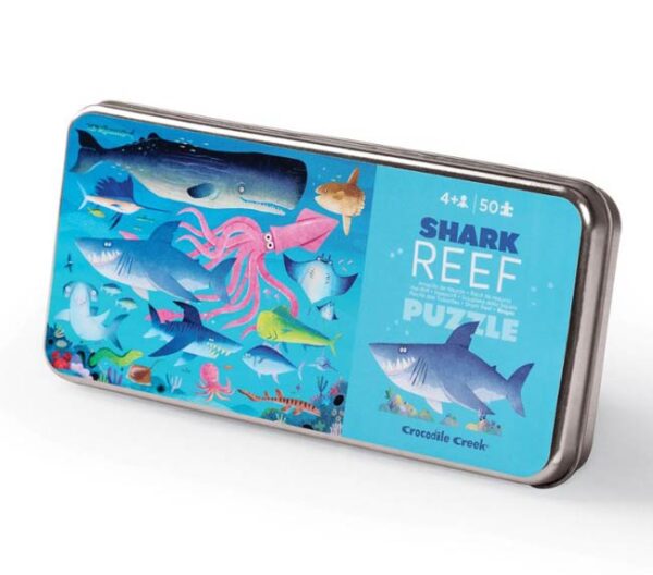 Haaienrif (50) blikken doosje - Crocodile Creek  Legpuzzel - Afbeelding 1