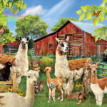 Lori Schory - Six Llamas (1000) - SunsOut  Legpuzzel
