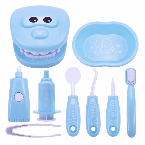 Tooth Time™ – Lachen&Leren– Tandarts Set Kinderen Lichtblauw | Educatief Speelgoed - Afbeelding 1