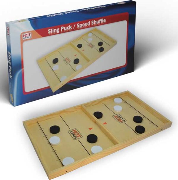 Sling Puck / Speed Shuffle - Hot Games Behendigheidsspel|Houten spel - Afbeelding 1