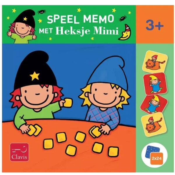 Speel Memo met Heksje Mimi - Clavis Kaartspel - Afbeelding 1