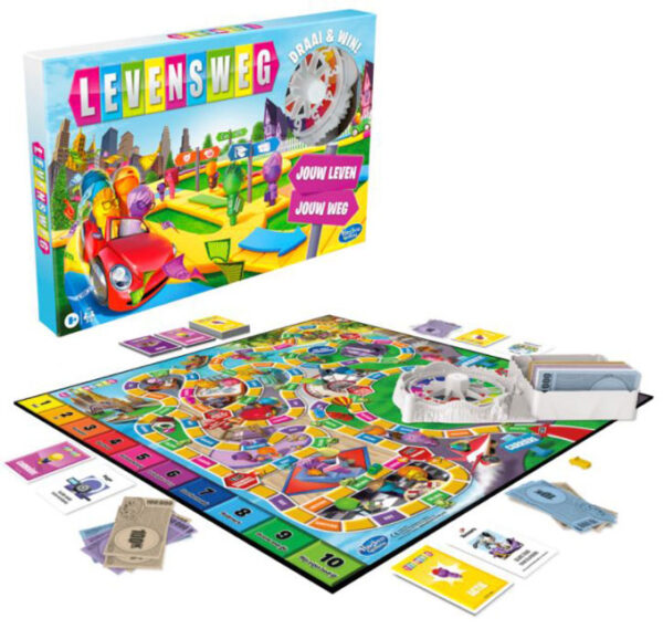 Levensweg (versie met rad om te draaien) - Hasbro Bordspel - Afbeelding 1