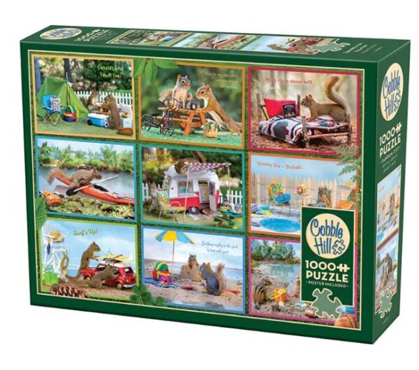 Squirrels on Vacation (1000) - Cobble Hill  Legpuzzel - Afbeelding 1