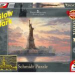 Statue of Liberty in the twilight (1000) - glow in the dark - Schmidt  Legpuzzel