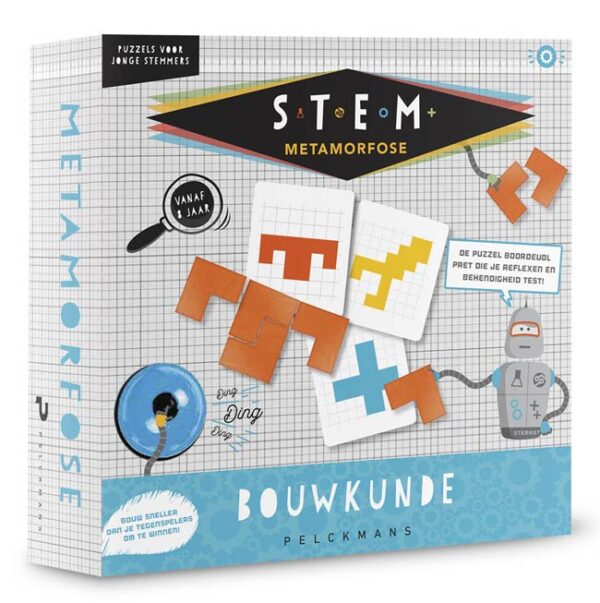 Stem Metamorfose - Bouwkunde spel - Pelckmans Reactiespel|Denkspel|Legspel - Afbeelding 1