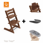 SET | Kinderstoel Stokke® Tripp Trapp® Warm Brown met Newbornset&Babyset&Eetblad