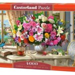 Summer Flowers and Cup of Tea (4000) - Castorland  Legpuzzel