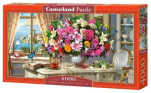 Summer Flowers and Cup of Tea (4000) - Castorland  Legpuzzel