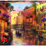 Zonsondergang in Venetië (1500) - Educa  Legpuzzel