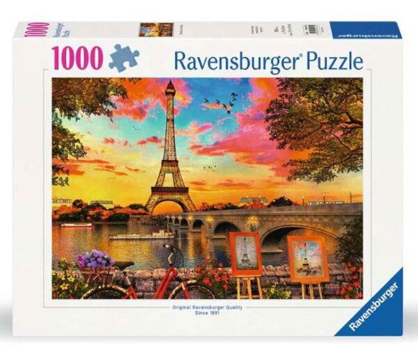The banks of the Seine (1000) - Ravensburger  Legpuzzel - Afbeelding 1